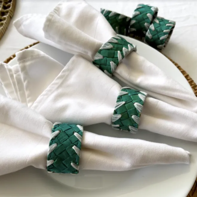 Pandan Napkin Rings (Set of 6)