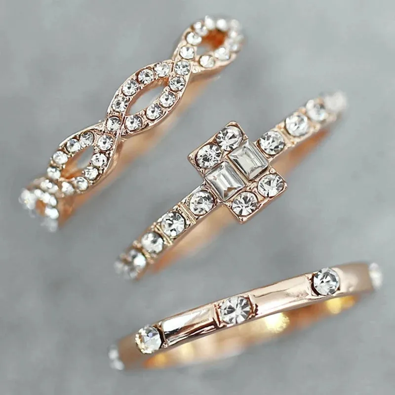 Party Statement Rings Set of 3 Rings