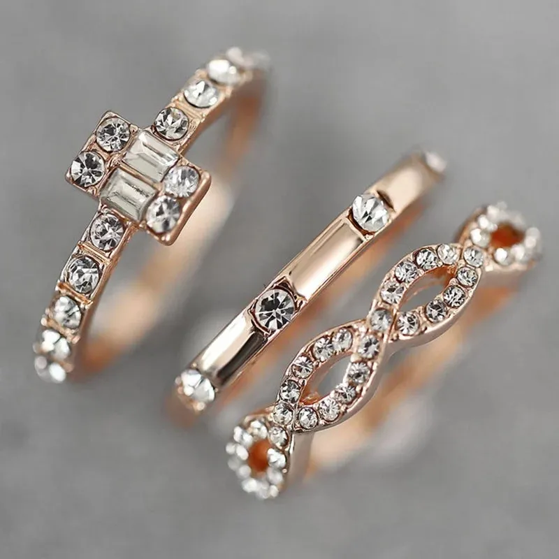 Party Statement Rings Set of 3 Rings