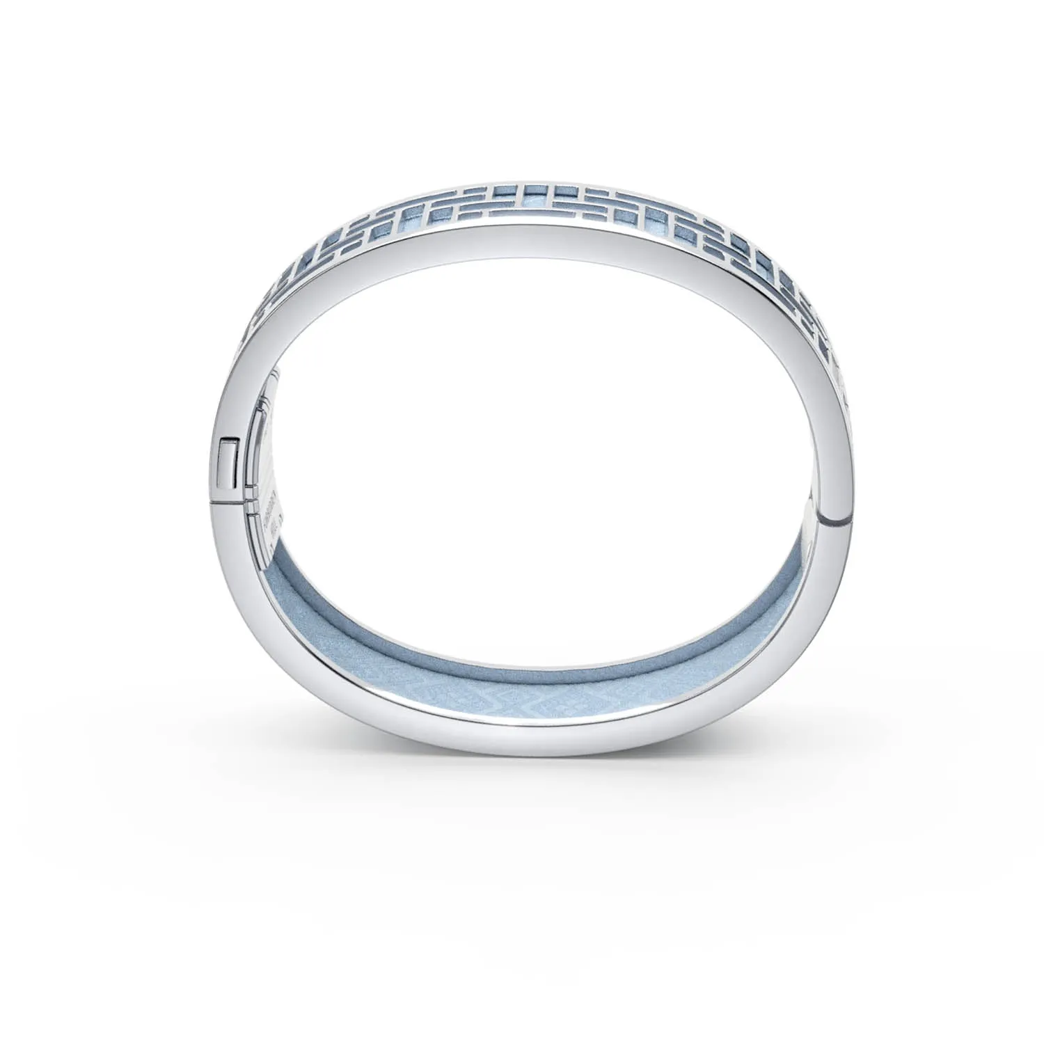 Pavilion Bangle - Mist Blue - Sterling Silver