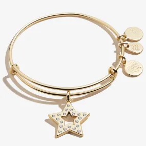 Pavé Star Charm Bangle