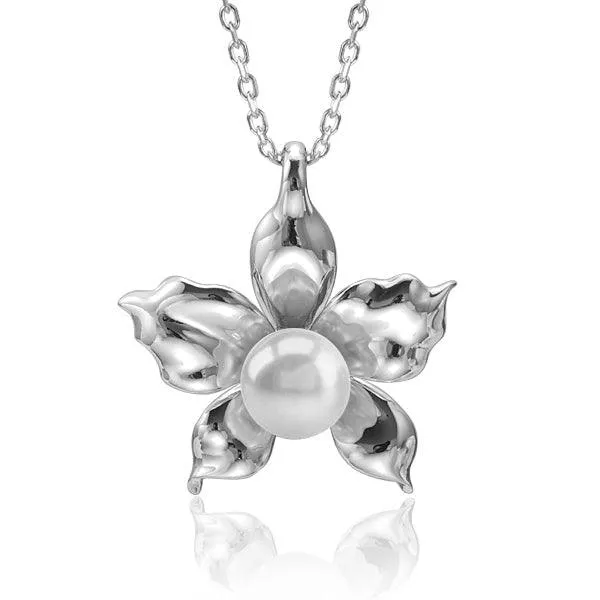 Pearl Orchid Pendant