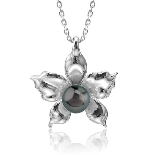 Pearl Orchid Pendant