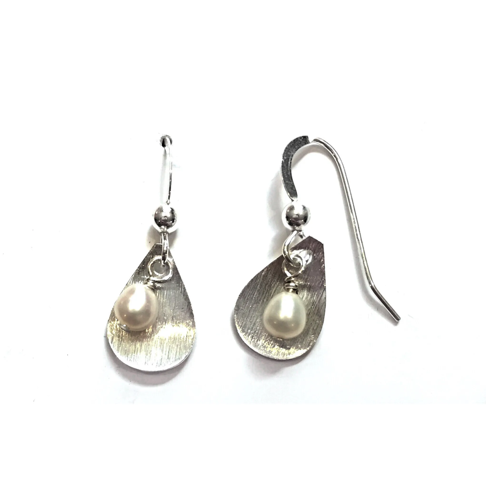 Pearl Petal Drop Earrings