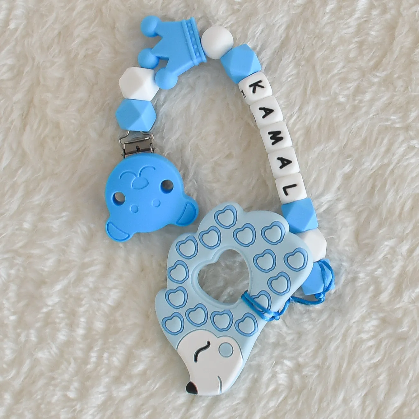 Personalised Silicone Pacifier Clip