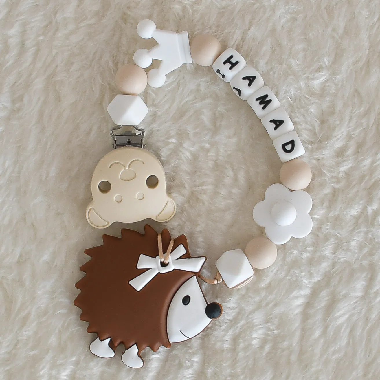 Personalised Silicone Pacifier Clip