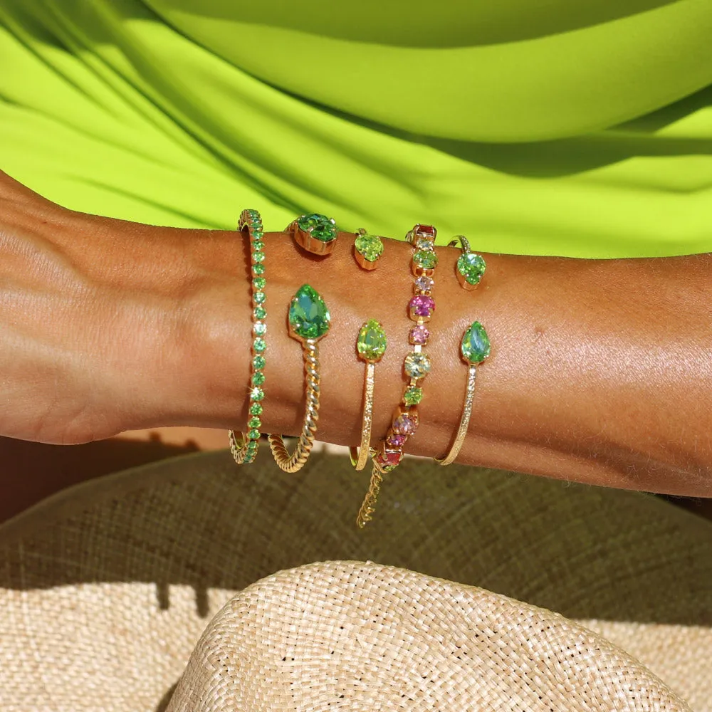 Petite Drop Bracelet / Peridot