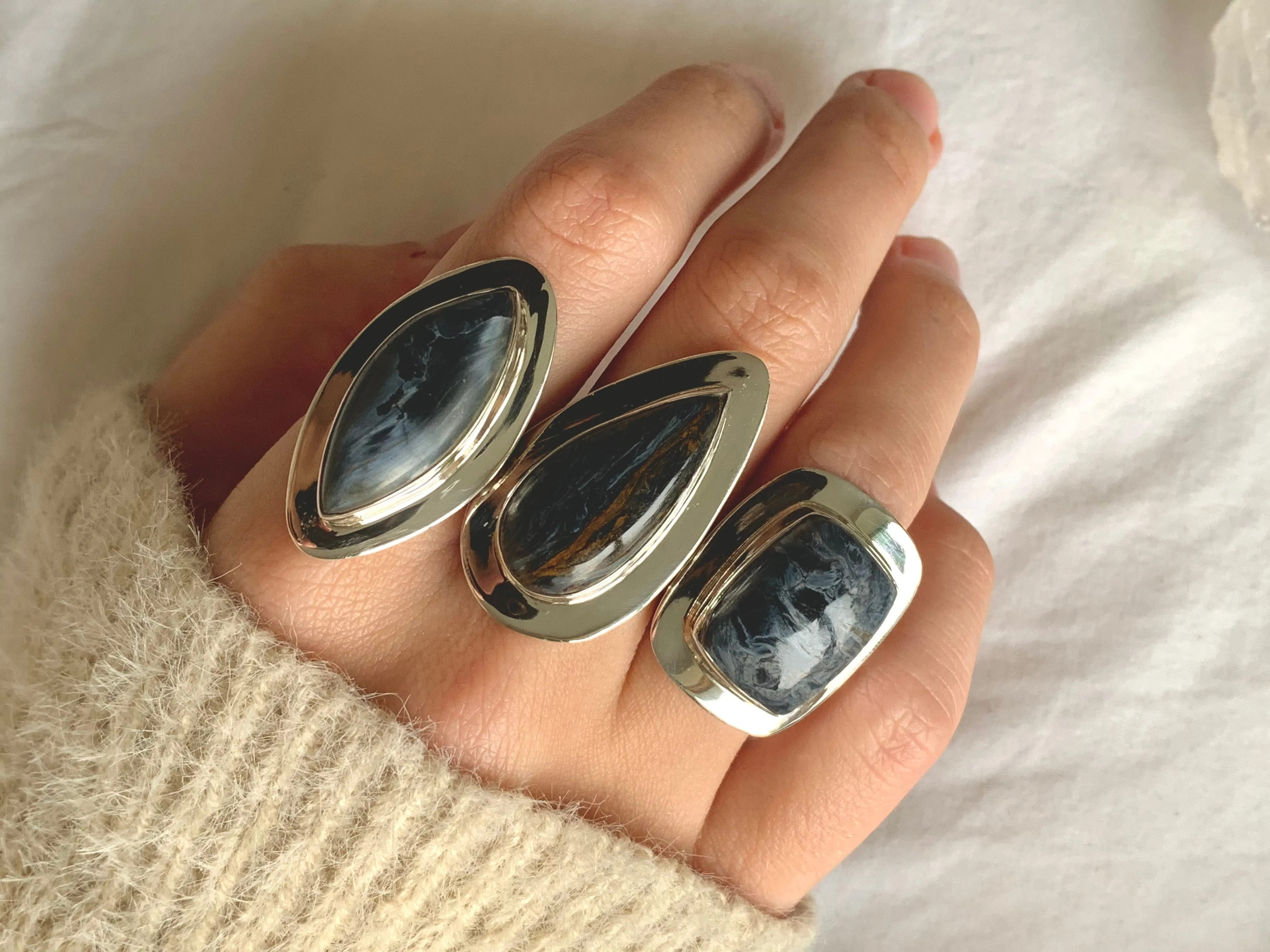 Pietersite Dinah Rings - Mixed