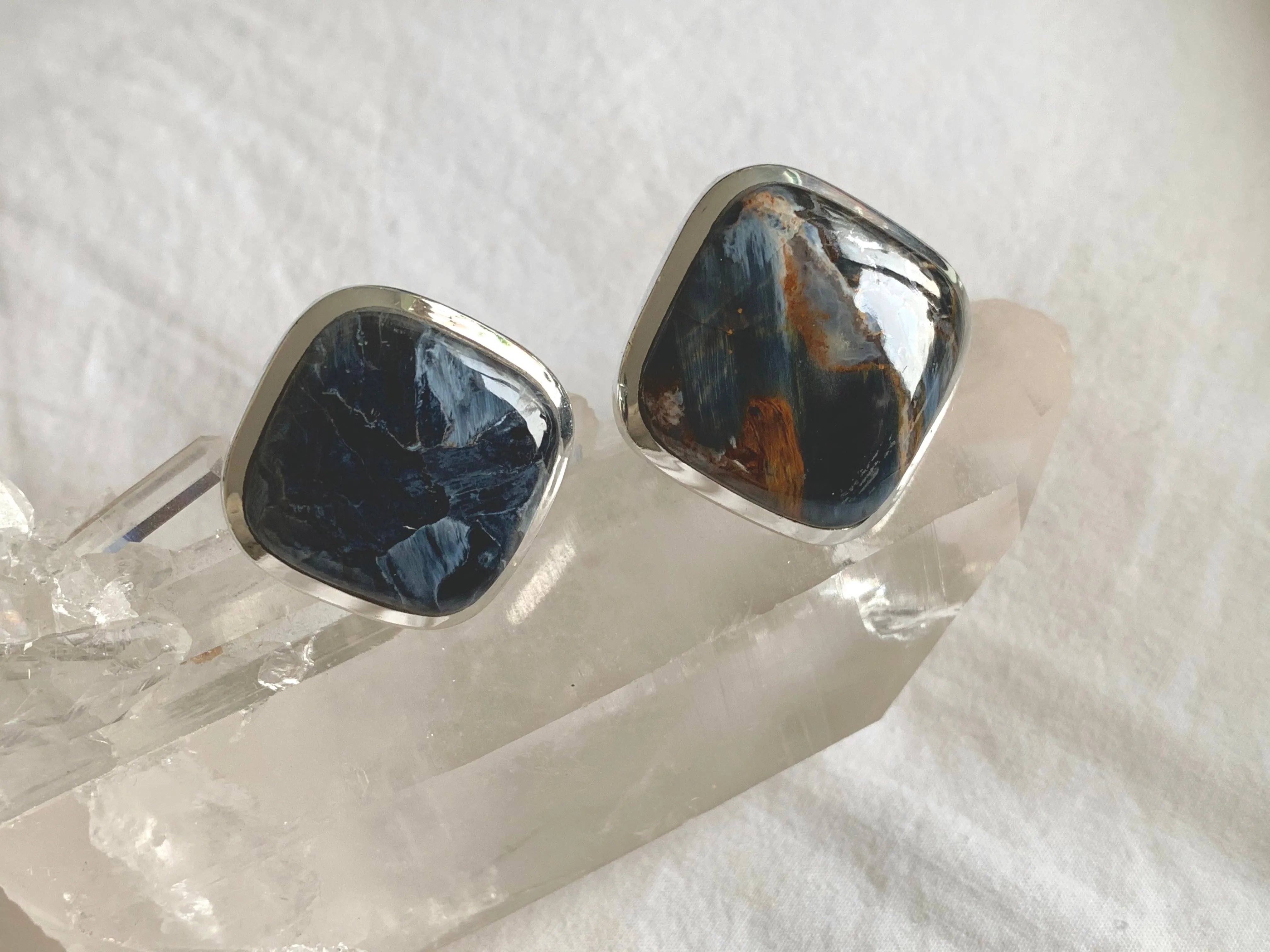 Pietersite Naevia Rings - Lozenge