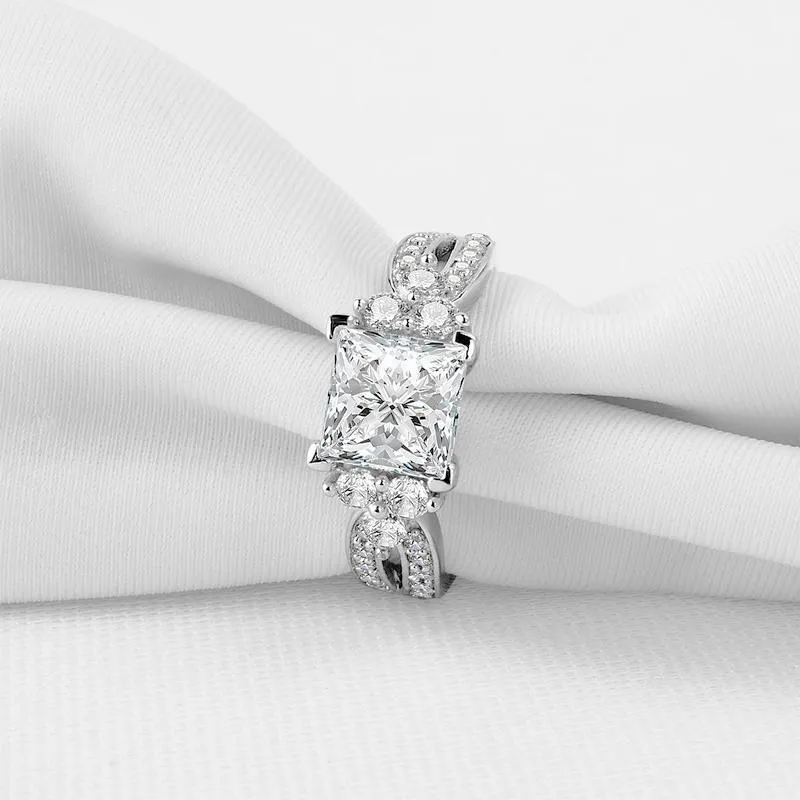 Princess Cut Split Ring