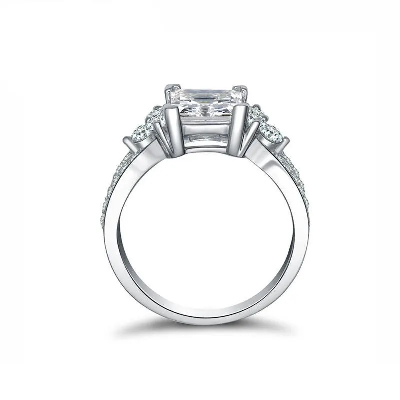 Princess Cut Split Ring