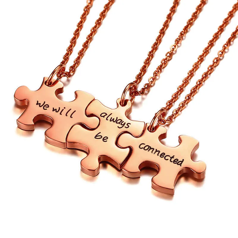 Puzzle Pendant Friendship Pendant BFF Necklaces