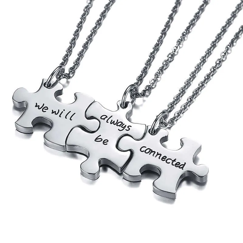 Puzzle Pendant Friendship Pendant BFF Necklaces