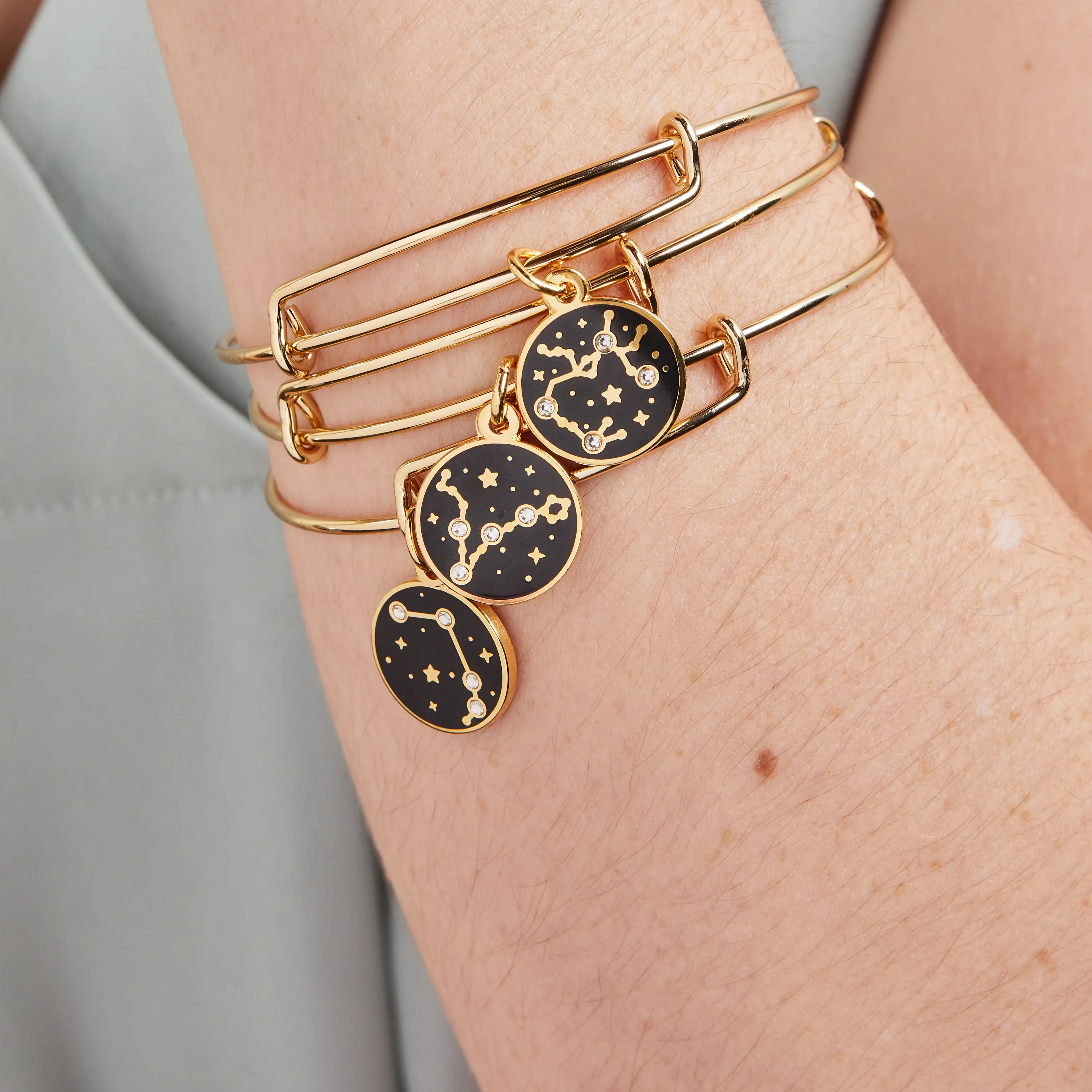 Sagittarius Zodiac Charm Bangle, Color