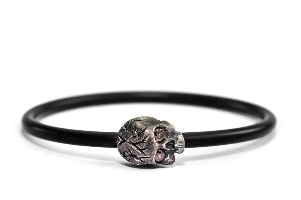 Skull Neoprene Bangle