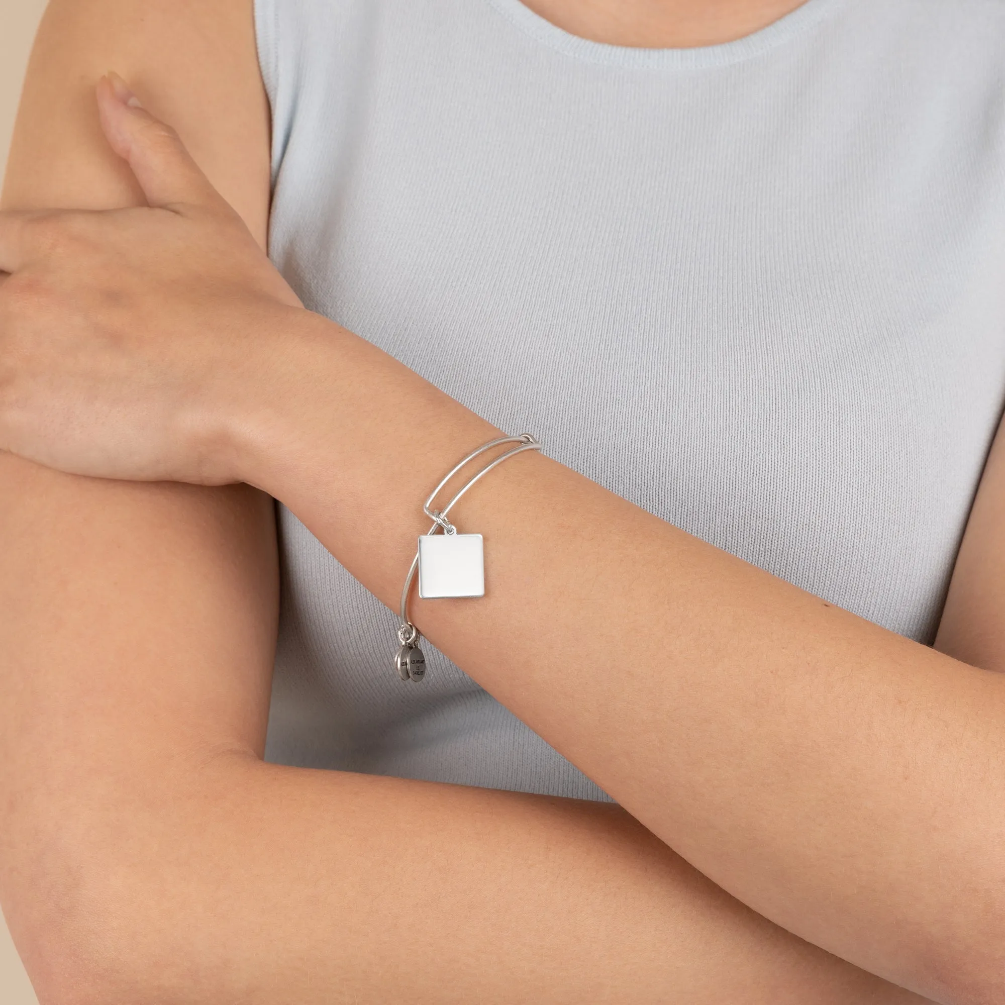 Square Charm Bangle