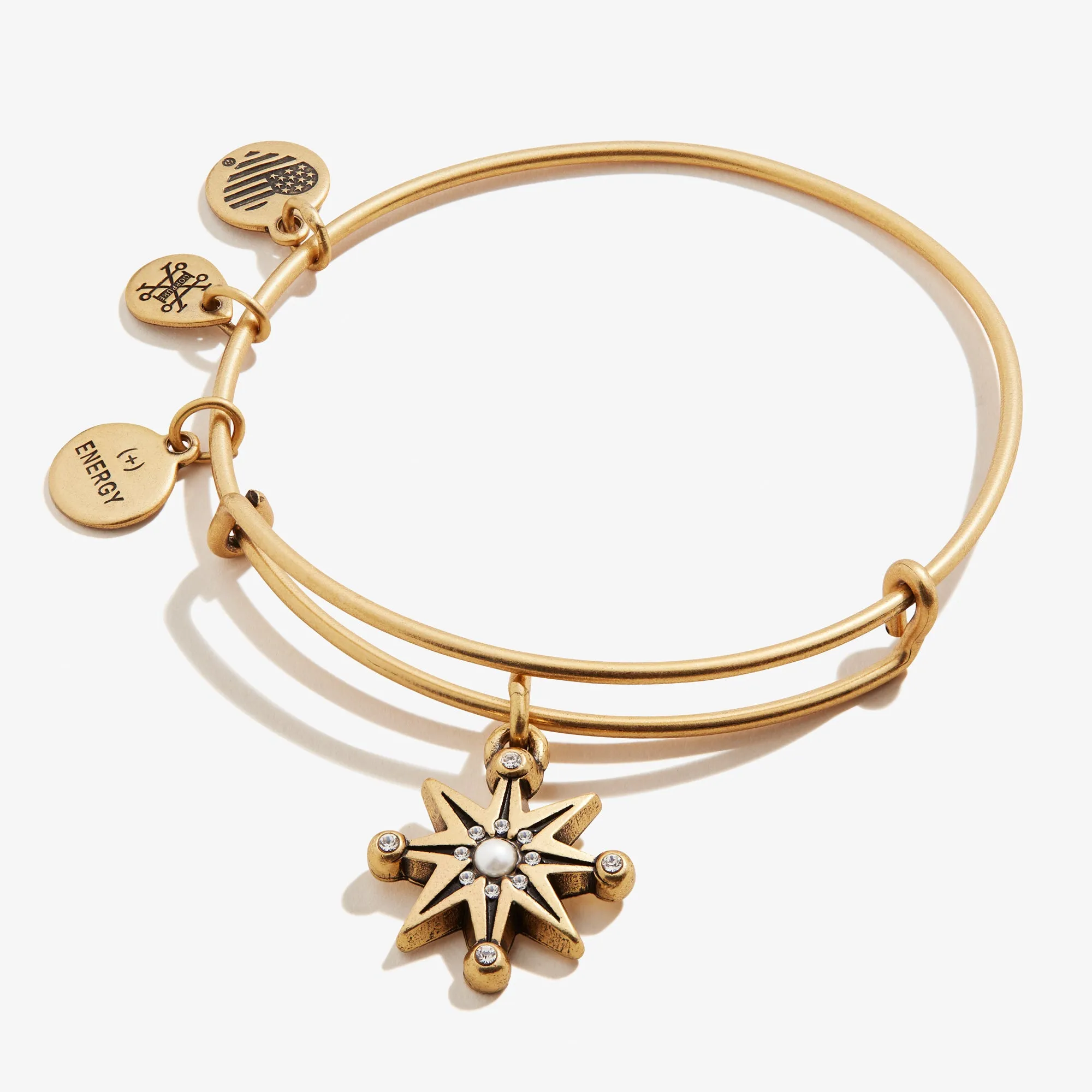 Starburst Charm Bangle Bracelet