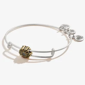 Sunflower Bead Charm Bangle