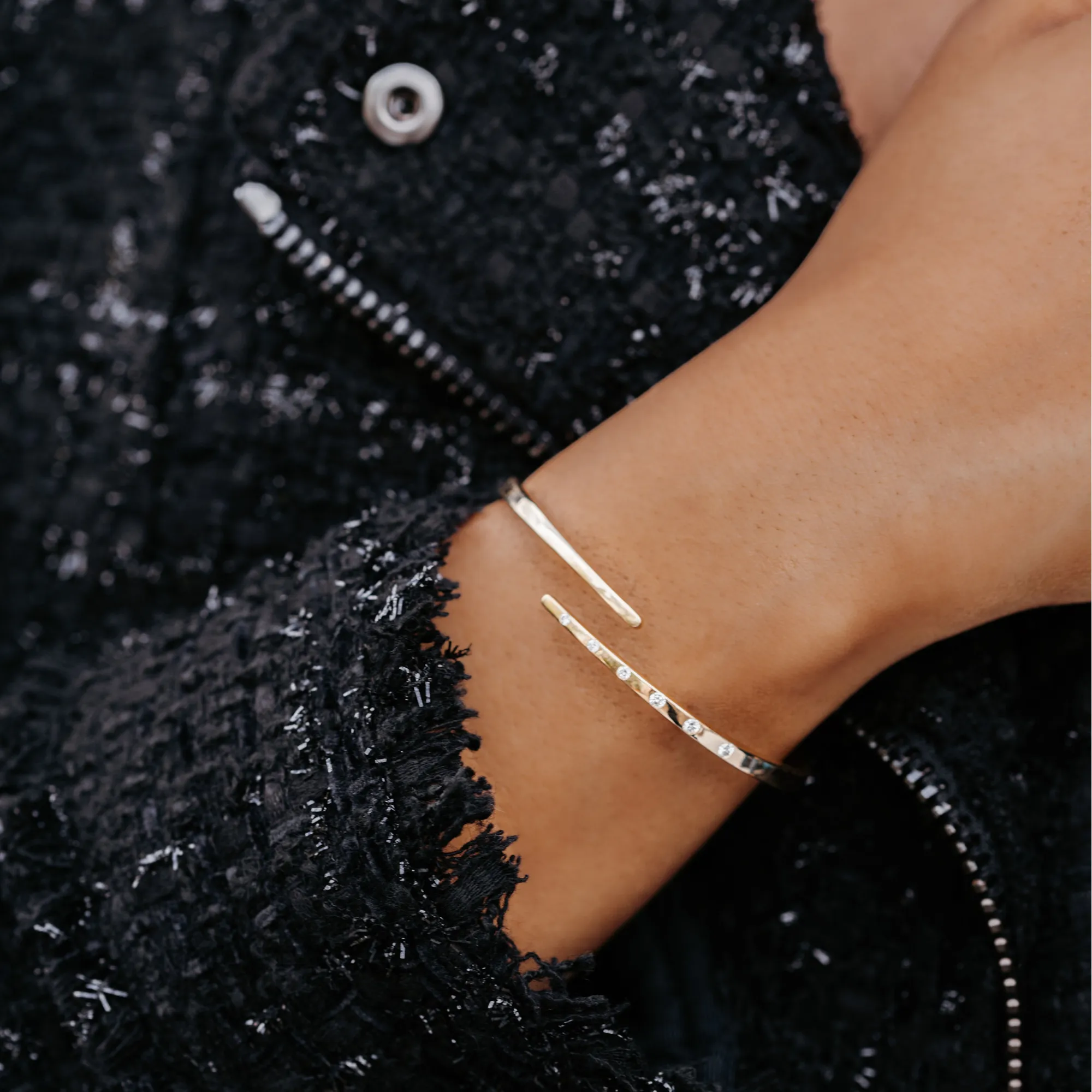 Talon Diamond Bangle Bracelet