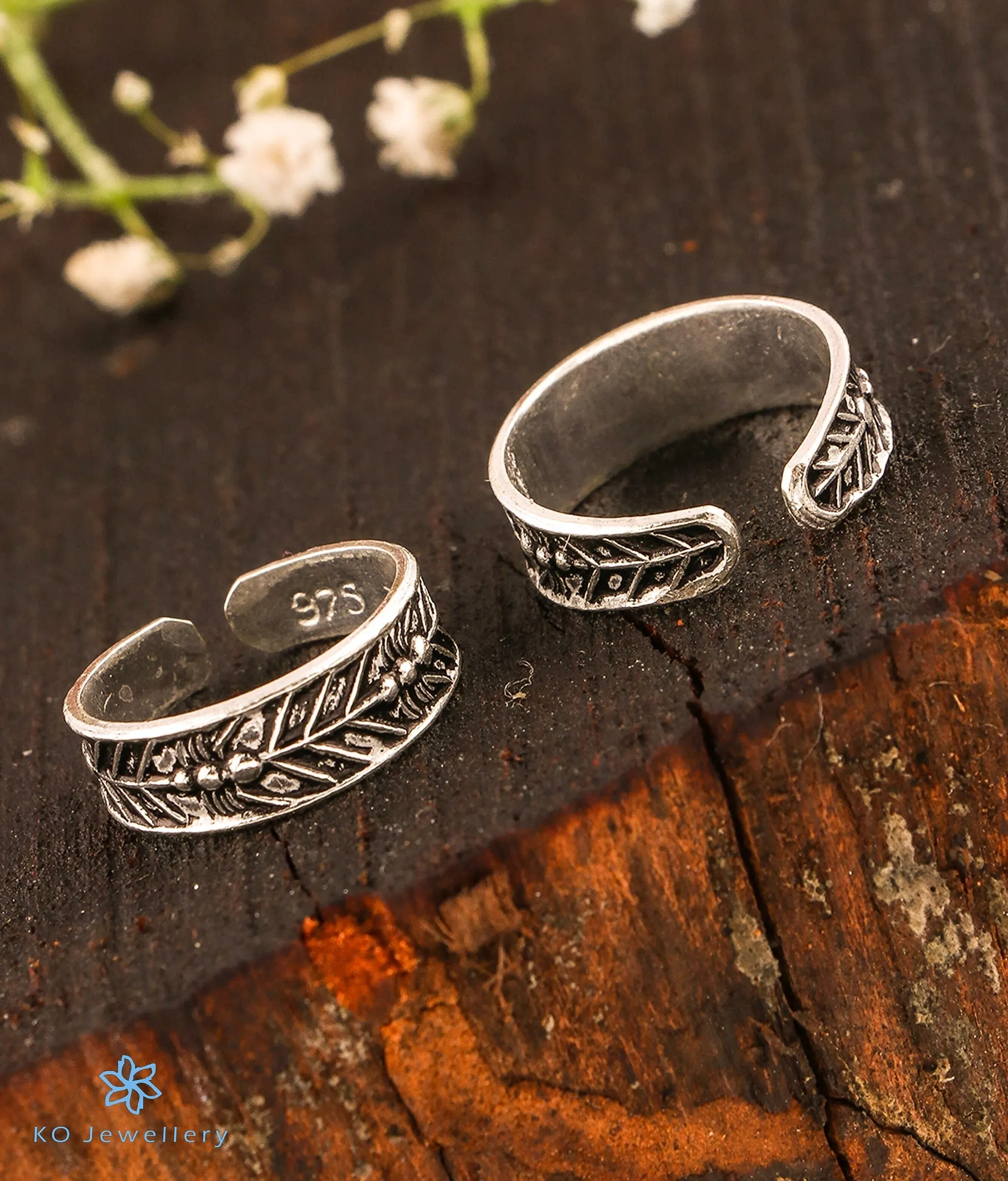 The Aqsa Silver Toe-Rings