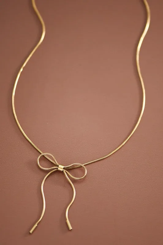 The Genevieve Bow Necklace