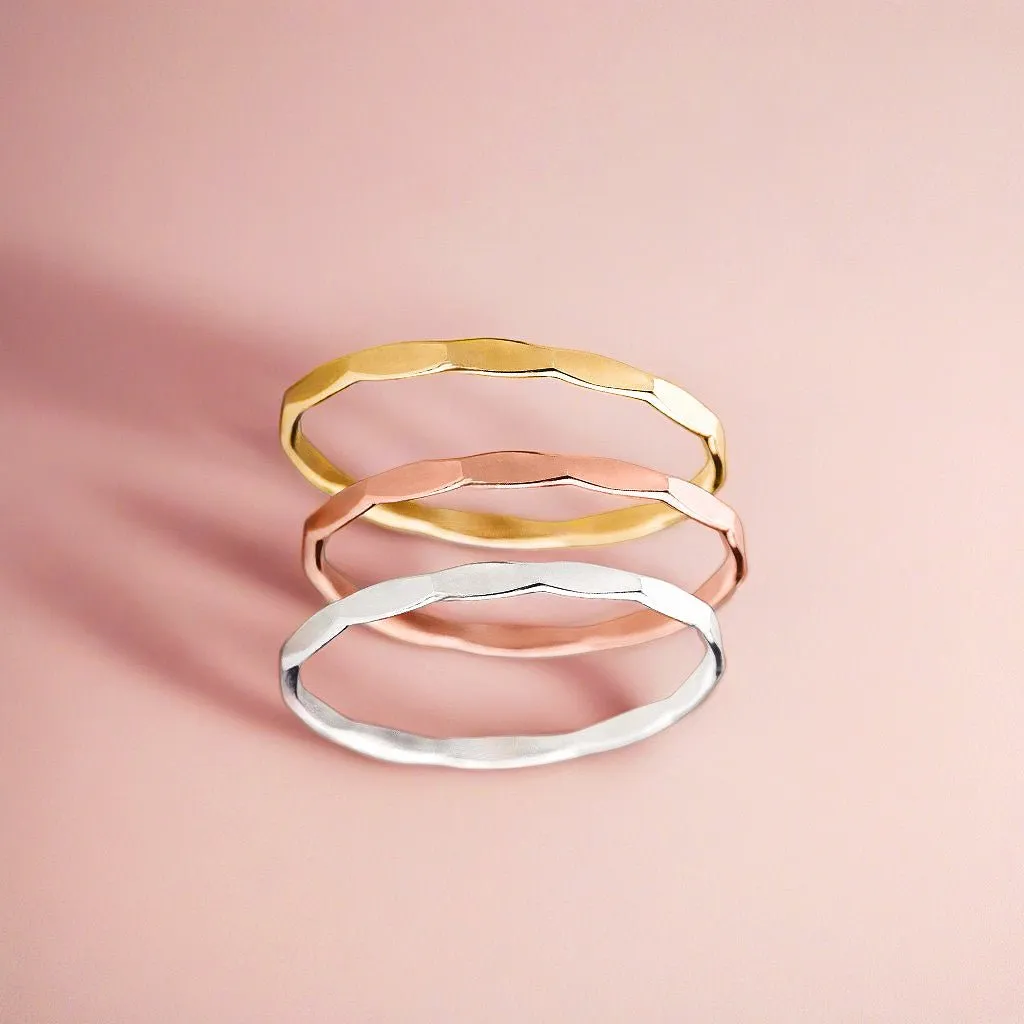 Trio of Mirror Stacking Rings