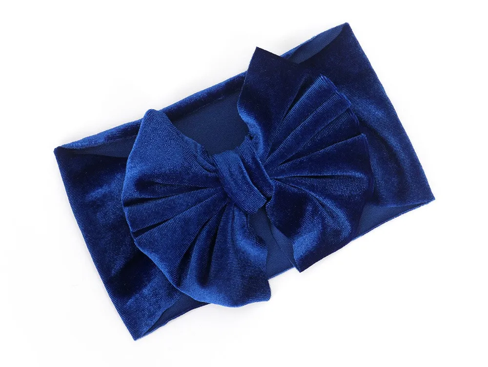 Velvet bow headband