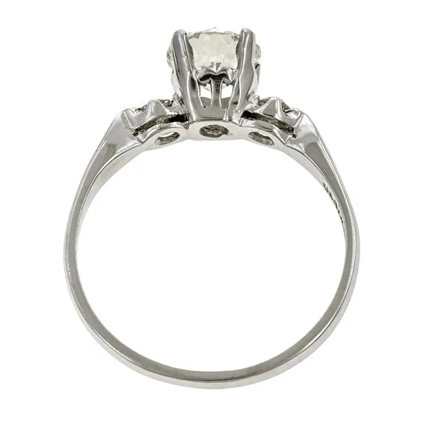 Vintage Engagement Ring, Circular Brilliant 0.86ct.