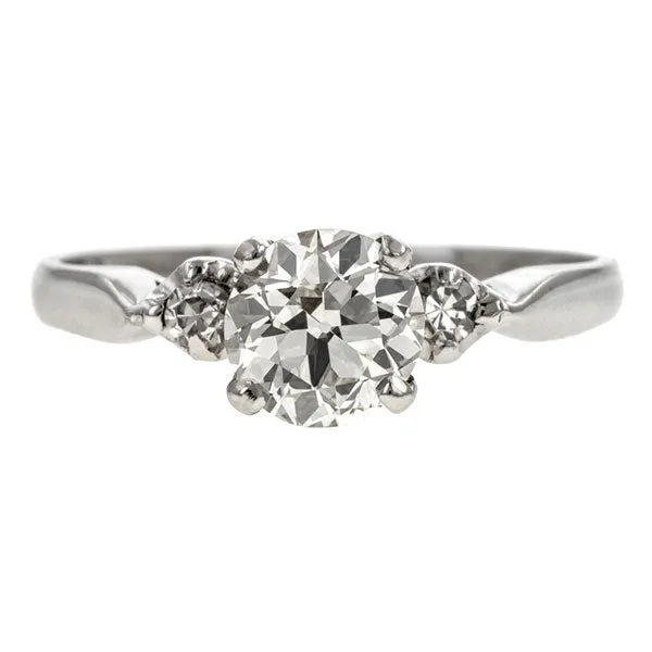 Vintage Engagement Ring, Circular Brilliant 0.86ct.