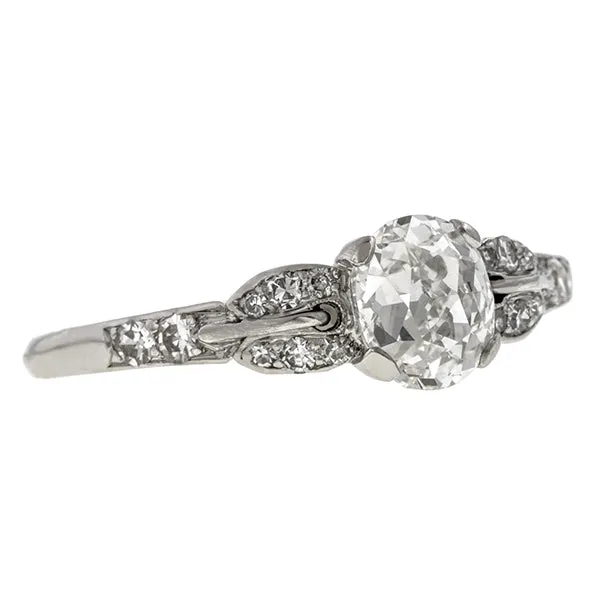 Vintage Engagement Ring, Oval 1.08ct.