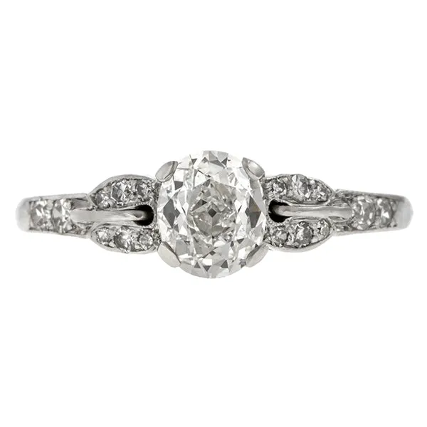 Vintage Engagement Ring, Oval 1.08ct.