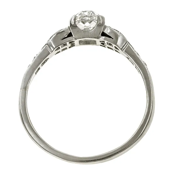 Vintage Engagement Ring, Oval 1.08ct.