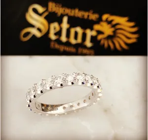 White gold eternity ring