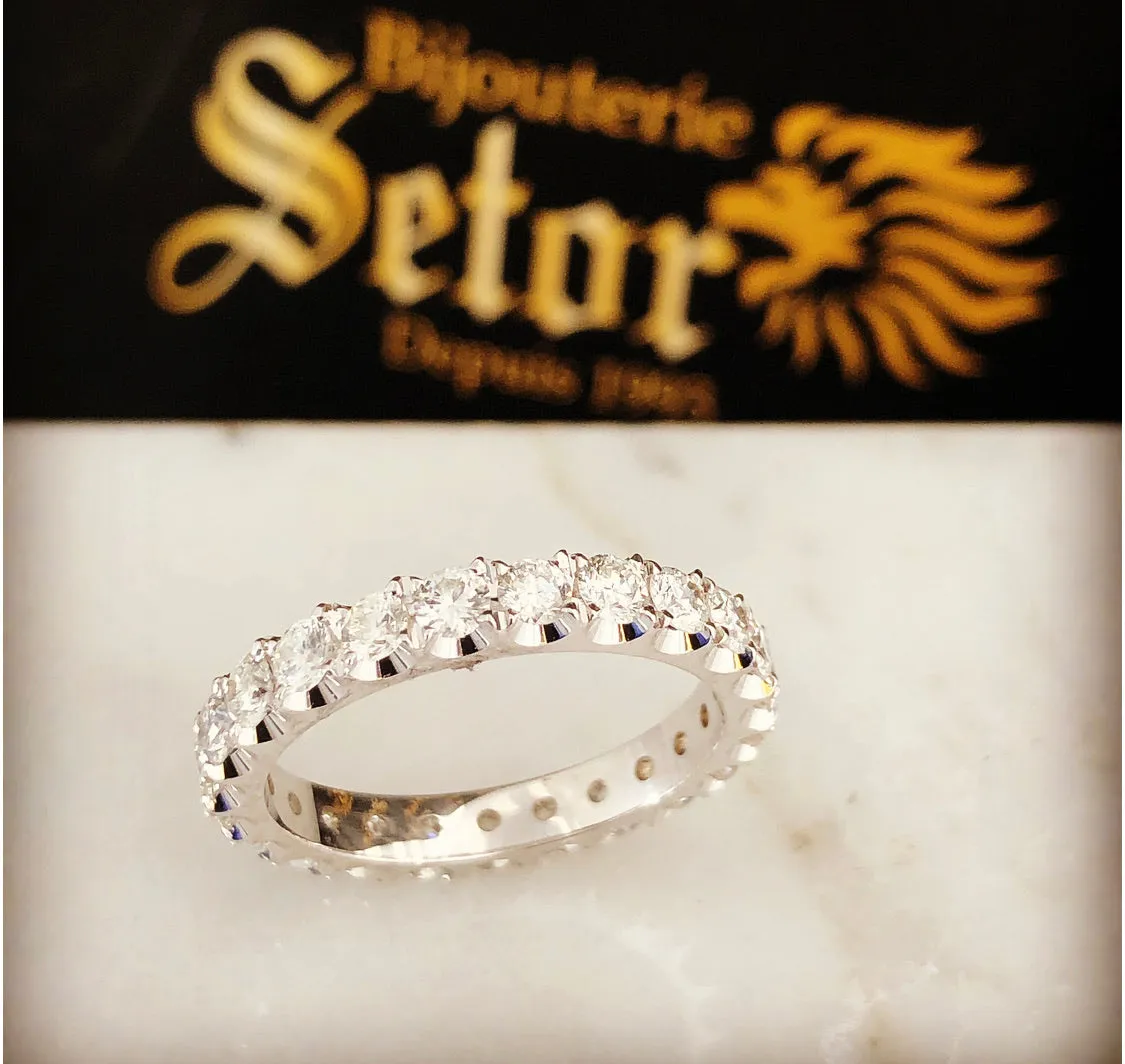 White gold eternity ring