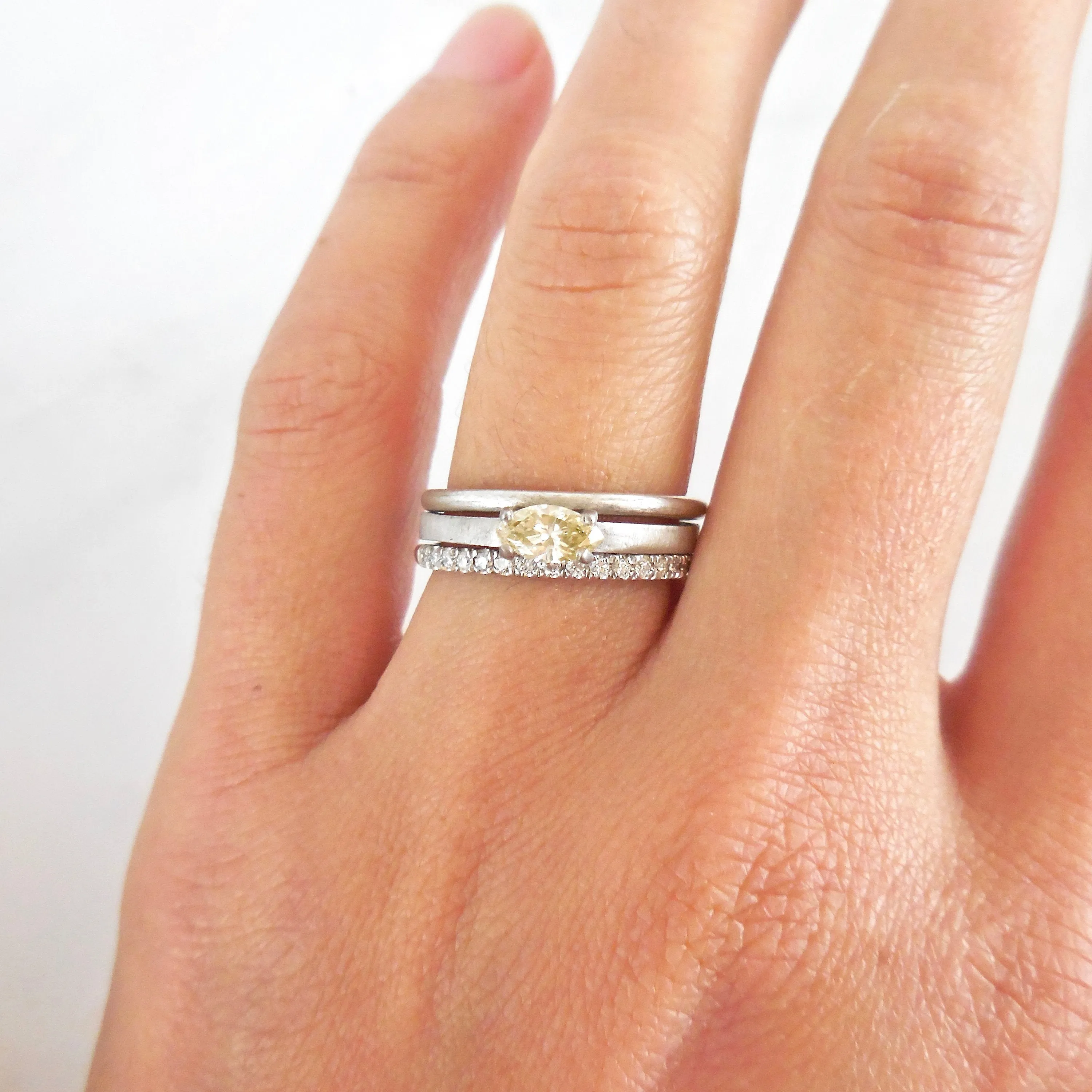 Yellow Marquise Solitaire Diamond Engagement Ring - Yellow Diamond Marquise Ring