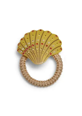 Yellow Seashell Hair Elastic