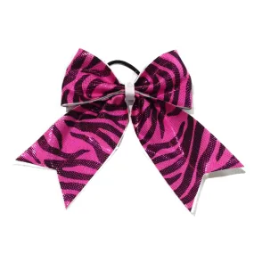 Zebra hair bow